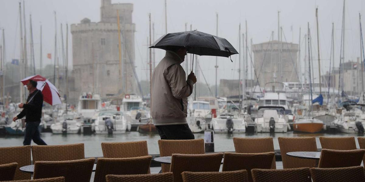 La Rochelle, sous la pluie