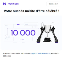 Récompense Hostinger
